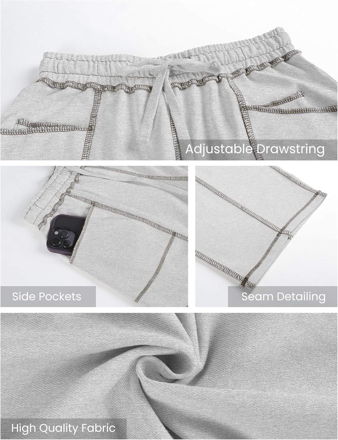 ⚡ Limited Stock – Grab Yours Now! 👇Women's Barrel Sweatpants - Baggy Wide Leg with Pockets & Drawstring
