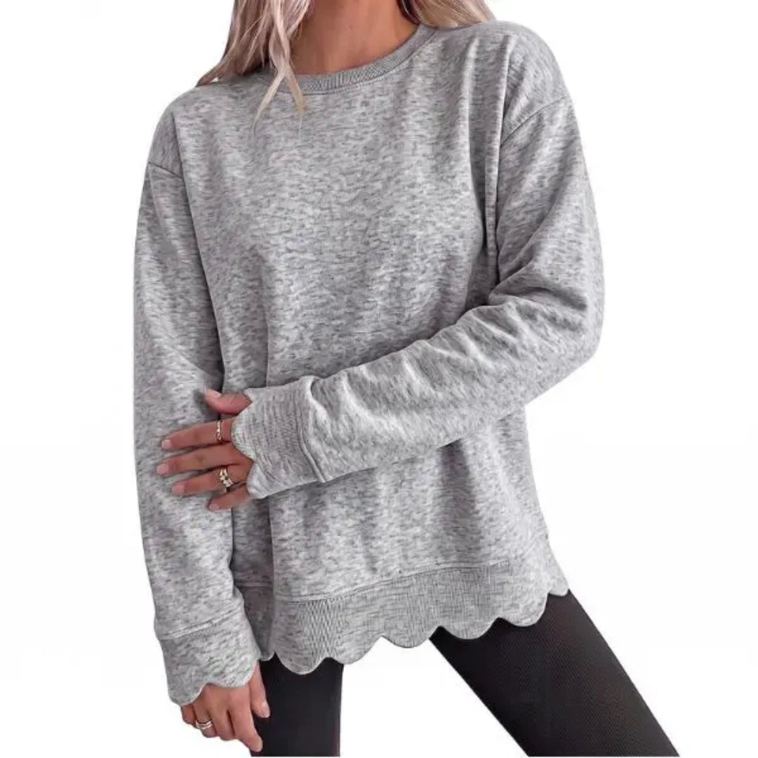 womens-oversized-scallop-hem-sweatshirt