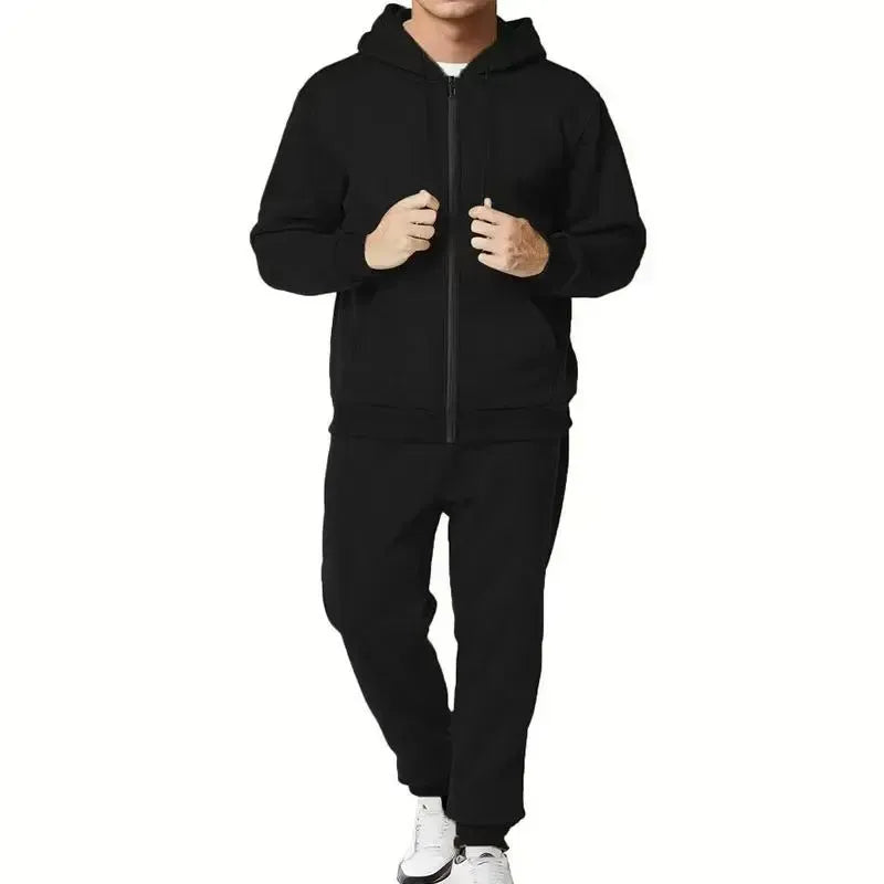 Men's 5-Piece Fleece Zip Hoodie & Jogger Sets