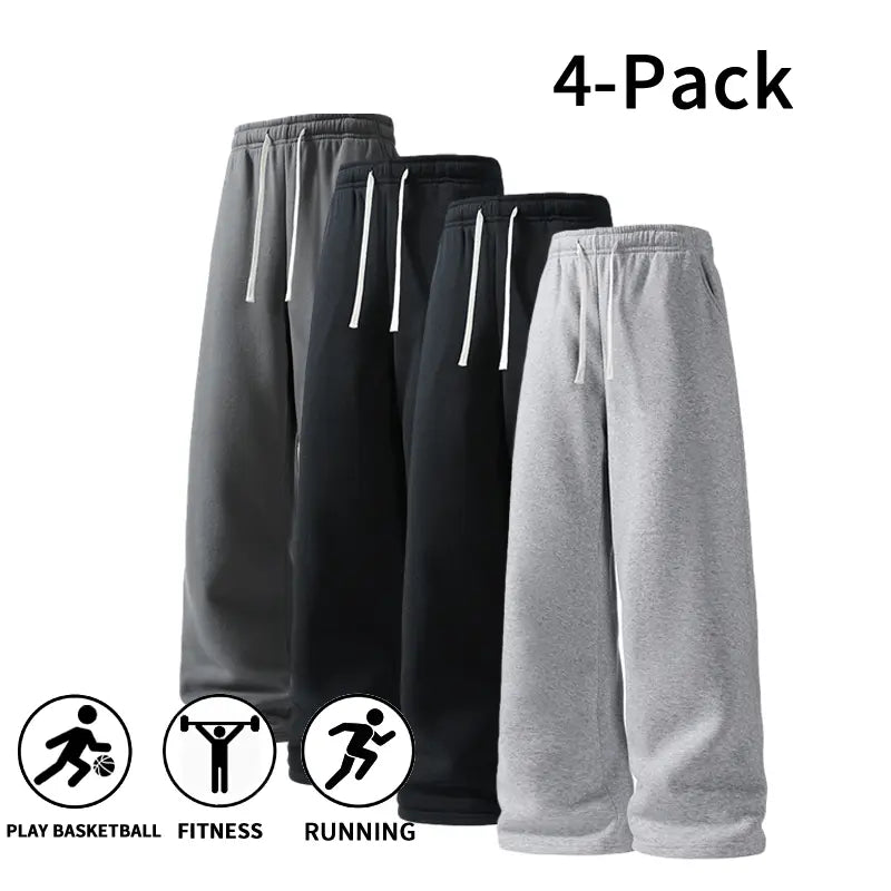 Ultra-Soft Wide-Leg Sweatpants for Men