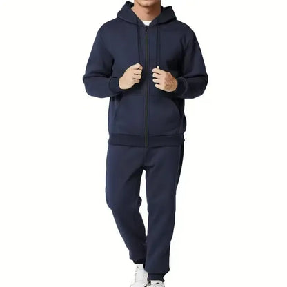 Men's 5-Piece Fleece Zip Hoodie & Jogger Sets