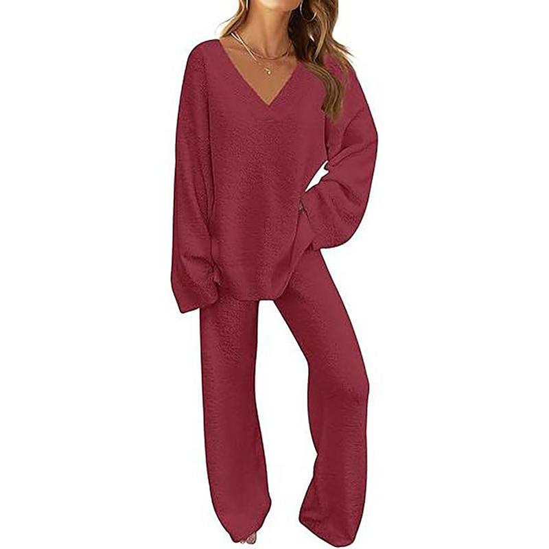 Women's 2-Piece Fleece Matching Set,2 Piece Sets Women