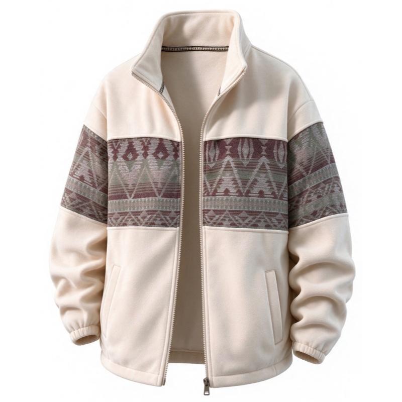 mens-retro-patterned-fleece-lined-cardigan