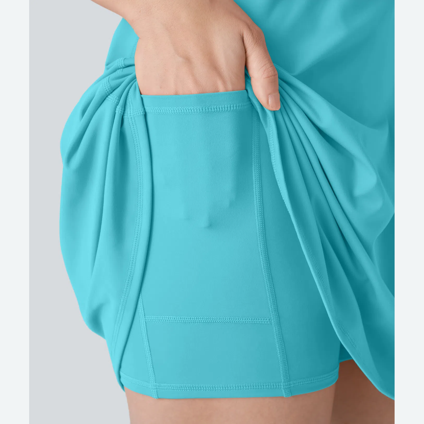 Women's Backless Sleeveless Dress with Pockets 8-Pack