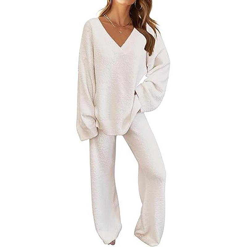 Women's 2-Piece Fleece Matching Set,2 Piece Sets Women