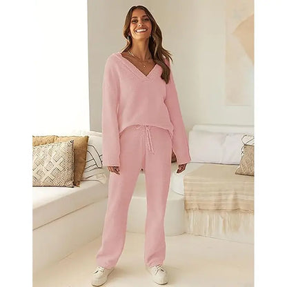 Women's 2-Piece Fleece Matching Set,2 Piece Sets Women