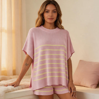 Women's Striped 2 Piece Outfits