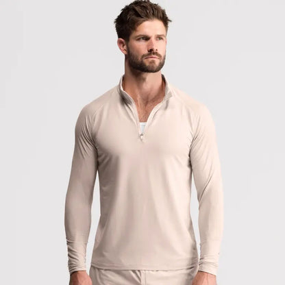 Fitted Performance Quarter Zip | Breathable Lightweight All-Day Athletic Pullover