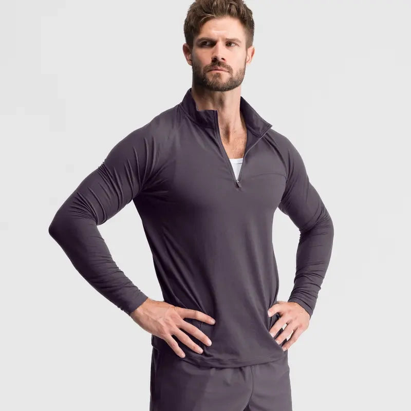 Fitted Performance Quarter Zip | Breathable Lightweight All-Day Athletic Pullover