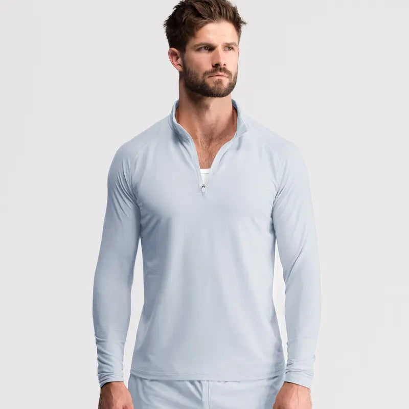 Fitted Performance Quarter Zip | Breathable Lightweight All-Day Athletic Pullover