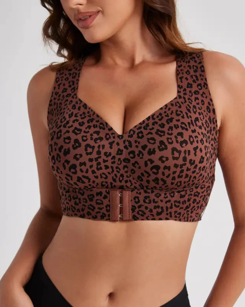 Cross Back Front Closure Wireless   Posture Support Bra