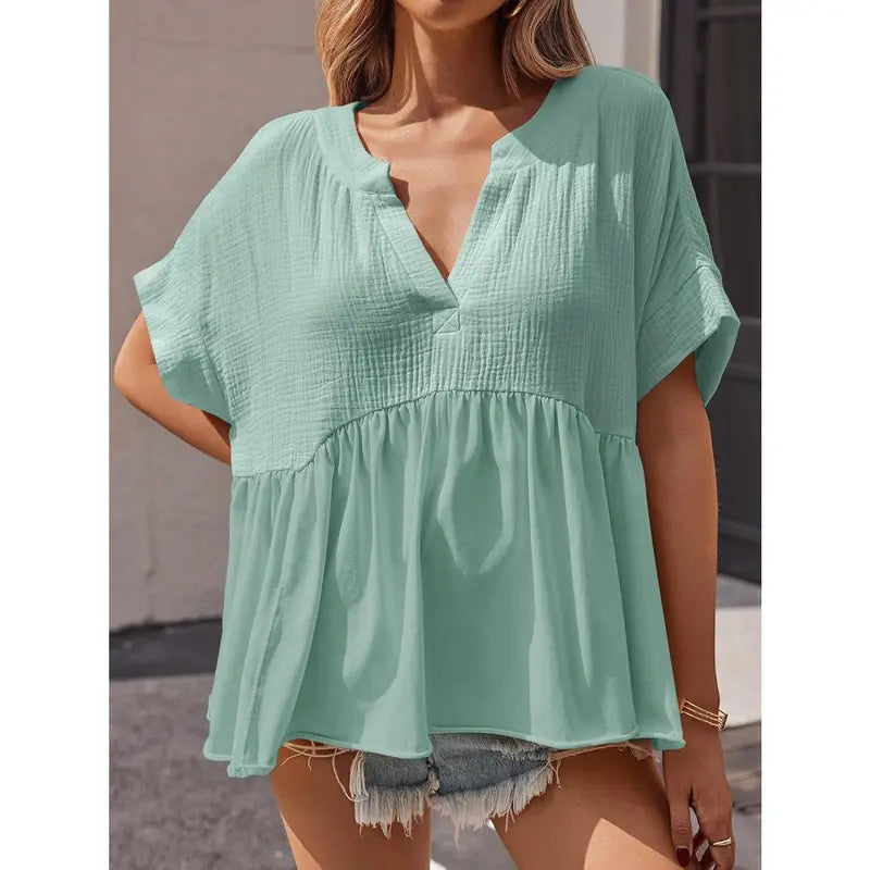 imily-bela-babydoll-peplum-top