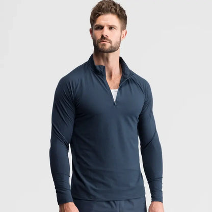 Fitted Performance Quarter Zip | Breathable Lightweight All-Day Athletic Pullover