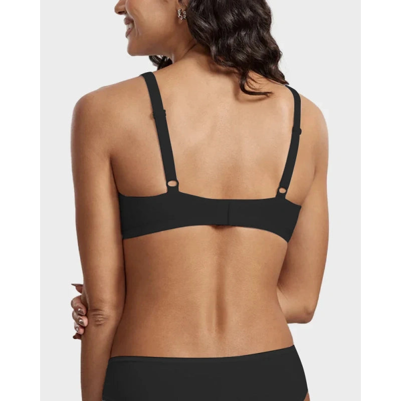 Underwire Support Seamless Unlined Balconette Bra