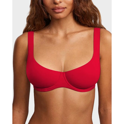 Underwire Support Seamless Unlined Balconette Bra