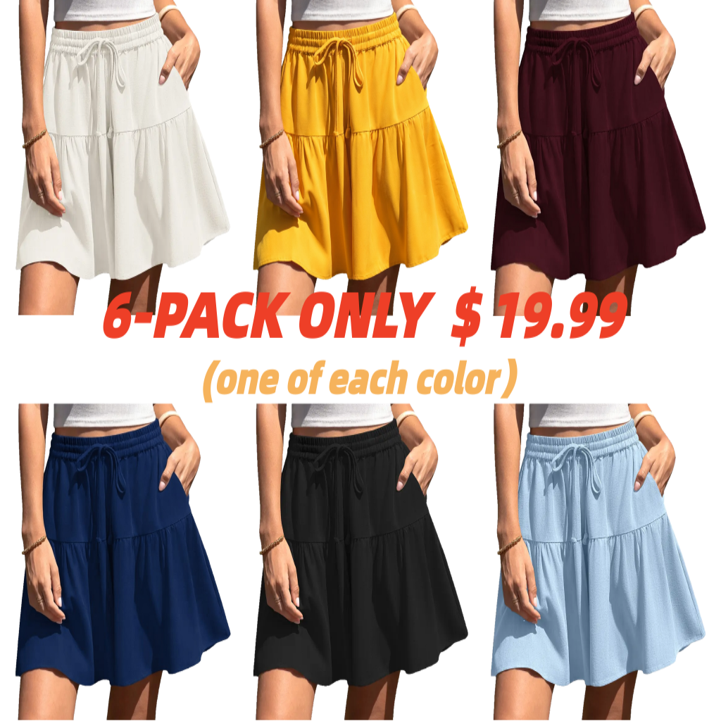 Womens Linen Blend Wide Leg Flowy Culotte Shorts Drawstring Loose Fit Summer Casual Lightweight Comfy Vacation Wear
