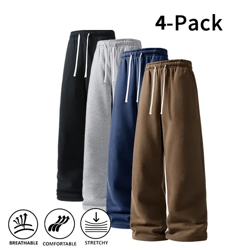 Ultra-Soft Wide-Leg Sweatpants for Men