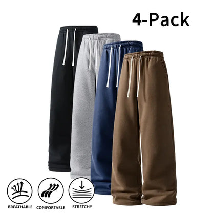 Ultra-Soft Wide-Leg Sweatpants for Men