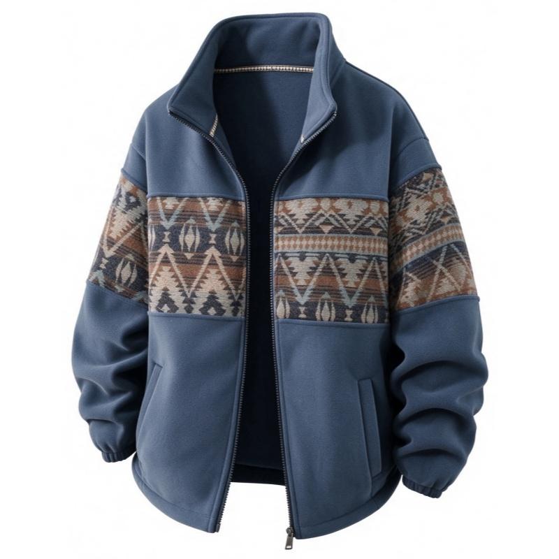 mens-retro-patterned-fleece-lined-cardigan