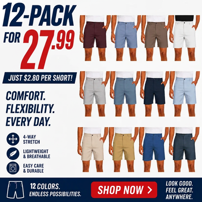 Men's 7" Quick Dry Golf Shorts with Pockets