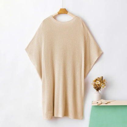 Women's Oversized Puff Short Sleeve Knit Sweater