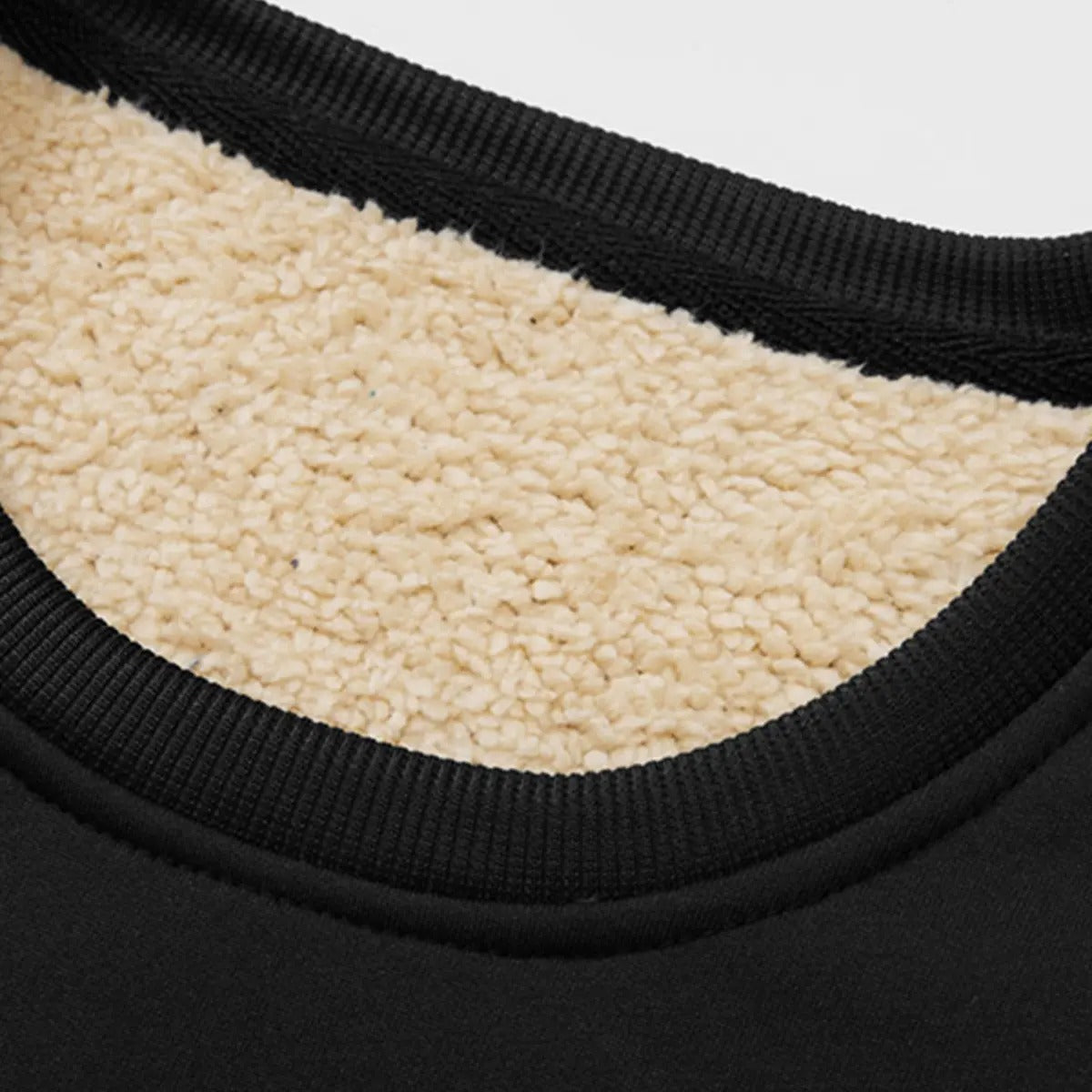 🔥 BESTSELLER |Men's Fitted Crewneck Fleece Lined Sweatshirt, Wind Resistant Polyester Athletic Pullover, Casual Fashion Active Tops