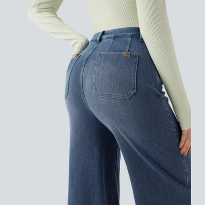 ⏰ TODAY ONLY - High Waisted Tummy Control Wide Leg Jeans