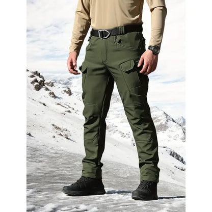 Men's Fleece-Lined Tactical Cargo Pants