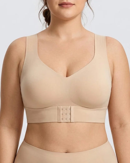 Cross Back Front Closure Wireless   Posture Support Bra