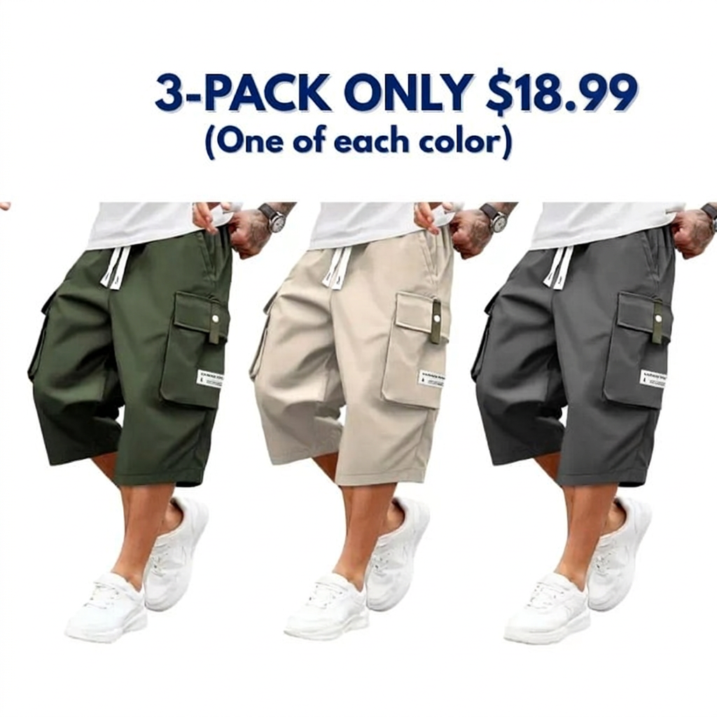 Men's Plus Size Lightweight Cargo Pants
