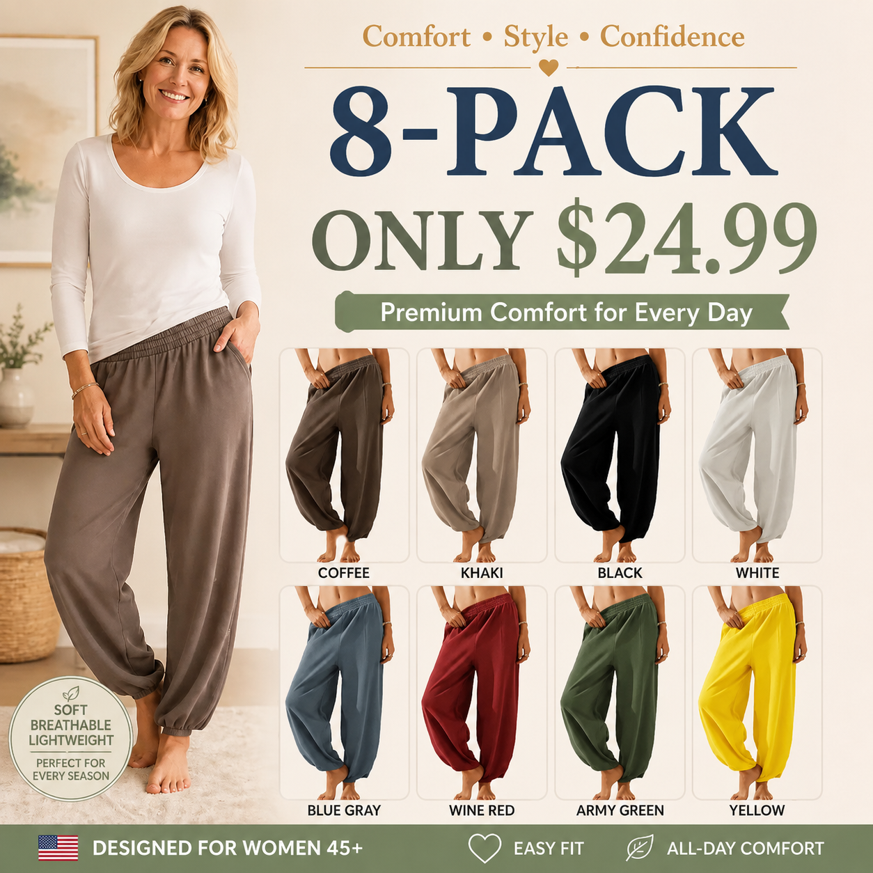 Women's Baggy Wide Leg Pants