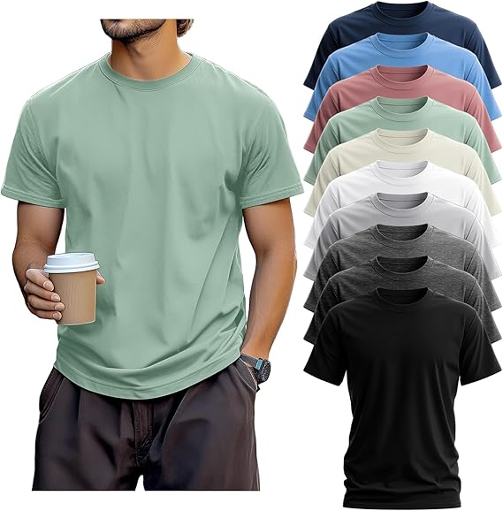 Men's Pure Cotton Short Sleeve T-Shirt