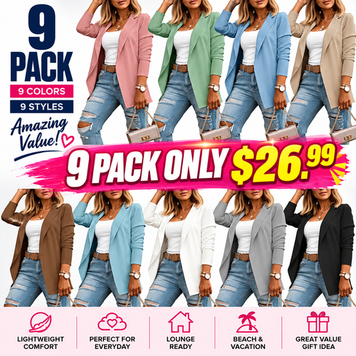 Women's Casual Long Sleeve Knit Blazer