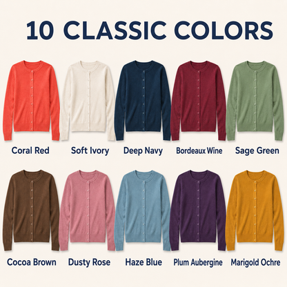 Women's Soft Fine-Knit Button-Front Cardigan Multipacks