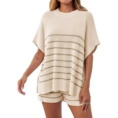 Women's Striped 2 Piece Outfits