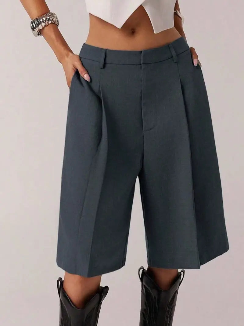Women's Bermuda Shorts – Comfortable Fit Business Casual Summer Shorts