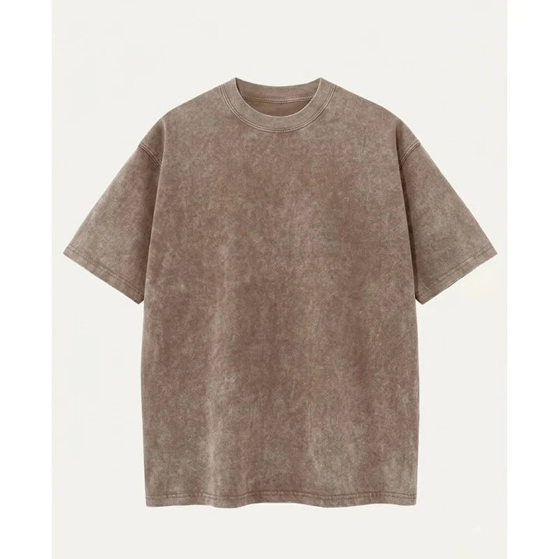 Women's Oversized Vintage Acid-Wash Cotton Tee