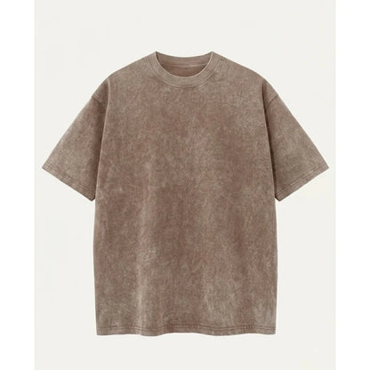 Women's Oversized Vintage Acid-Wash Cotton Tee