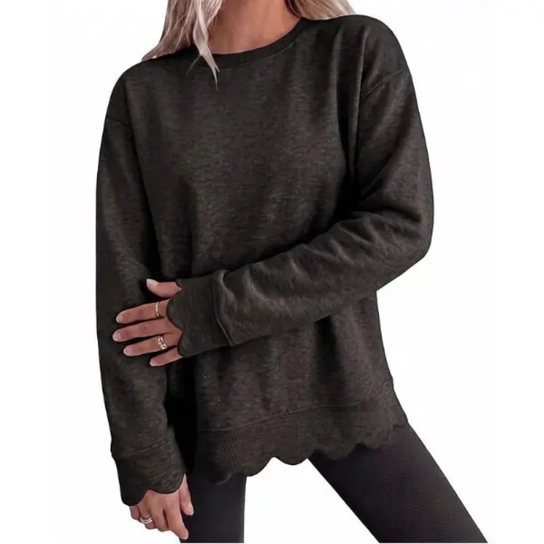 womens-oversized-scallop-hem-sweatshirt