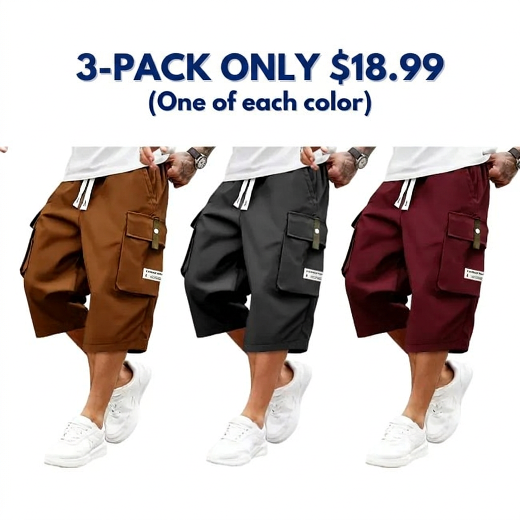 Men's Plus Size Lightweight Cargo Pants