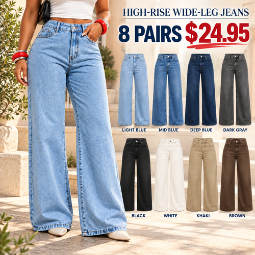 Women's High-Rise Wide-Leg Jeans
