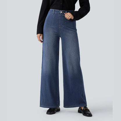 ⏰ TODAY ONLY - High Waisted Tummy Control Wide Leg Jeans