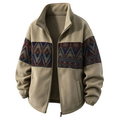 mens-retro-patterned-fleece-lined-cardigan