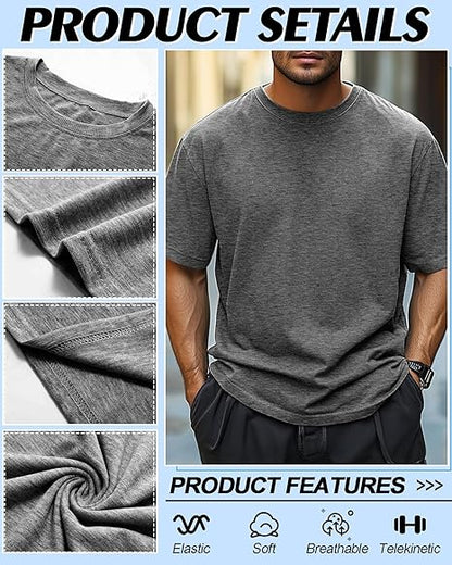 Men's Pure Cotton Short Sleeve T-Shirt