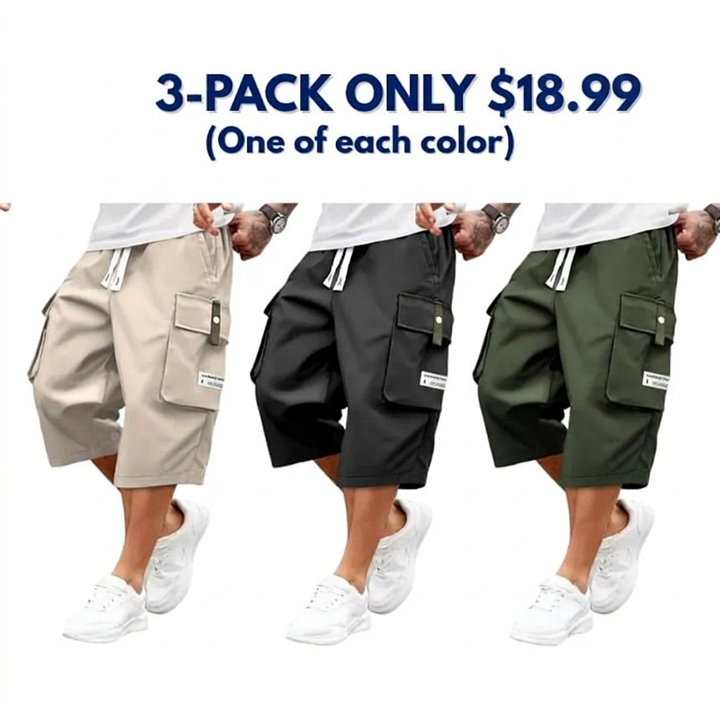 Men's Plus Size Lightweight Cargo Pants