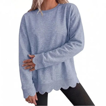 womens-oversized-scallop-hem-sweatshirt