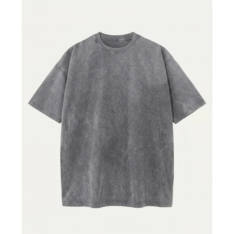 Women's Oversized Vintage Acid-Wash Cotton Tee