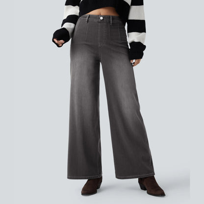 ⏰ TODAY ONLY - High Waisted Tummy Control Wide Leg Jeans