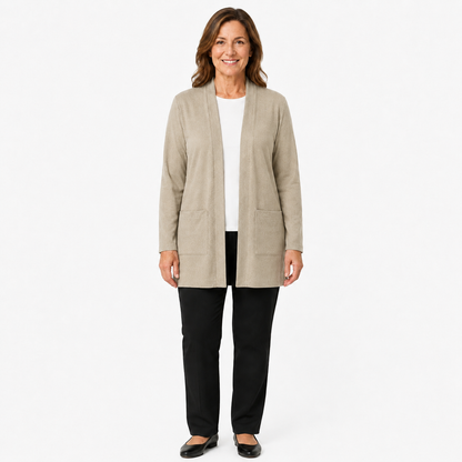 Women's Lightweight Open-Front Longline Cardigan Bundles