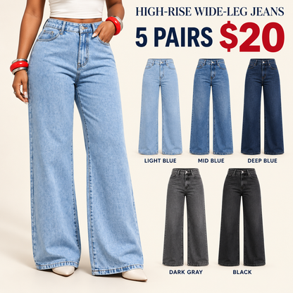 Women's High-Rise Wide-Leg Jeans